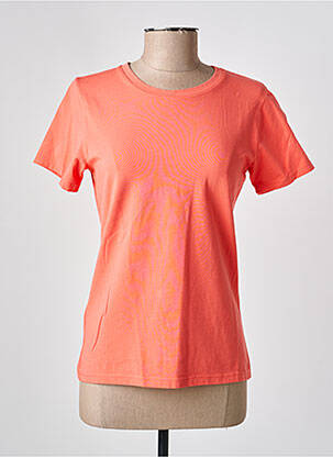 T-shirt coupe droite manches courtes orange COUTURIST femme
