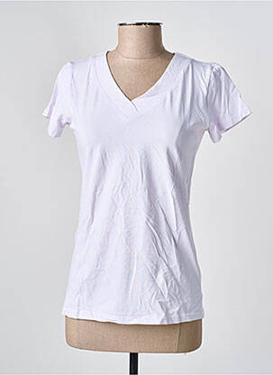 Top manches courtes manches courtes blanc COUTURIST femme