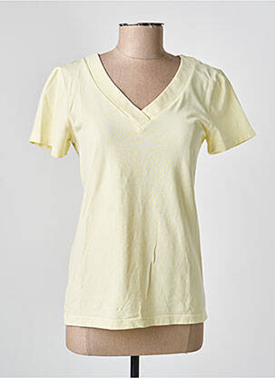 Top manches courtes manches courtes jaune COUTURIST femme