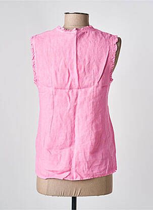 Top coupe fluide sans manche rose COUTURIST femme
