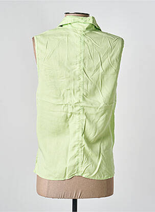 Chemisier coupe droite sans manche vert COUTURIST femme