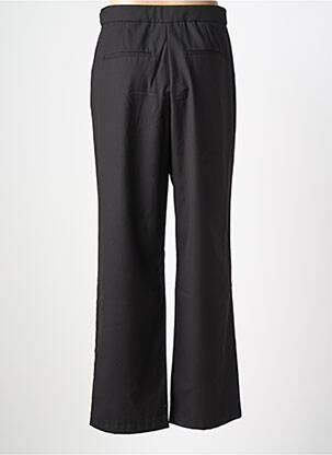 Pantalon droit fermeture zippée sous rabat boutonné noir ONLY femme