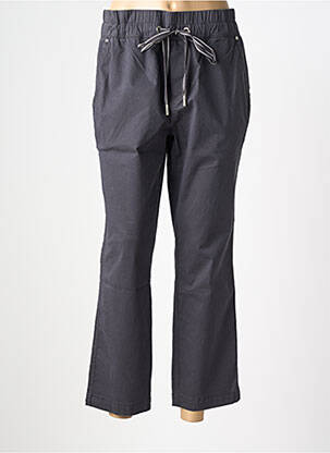 Pantalon 7/8 taille élastique gris STREET ONE femme
