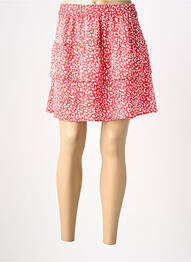 Jupe courte coupe évasée rouge ONLY femme