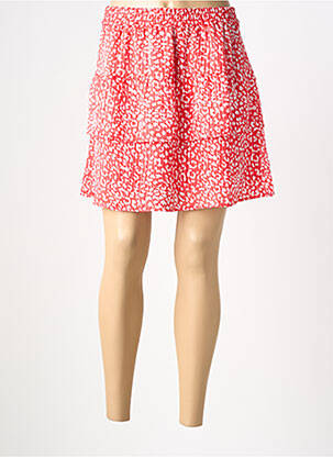 Jupe courte coupe évasée rouge ONLY femme