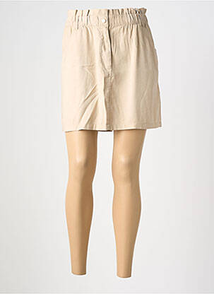 Jupe courte poches beige ONLY femme