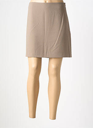 Jupe courte coupe droite beige ONLY femme