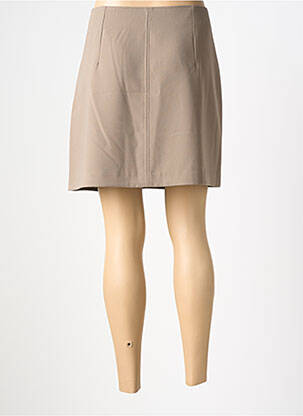 Jupe courte coupe droite beige ONLY femme