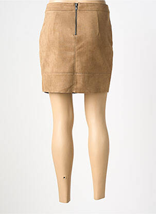 Jupe courte coupe droite beige ONLY femme
