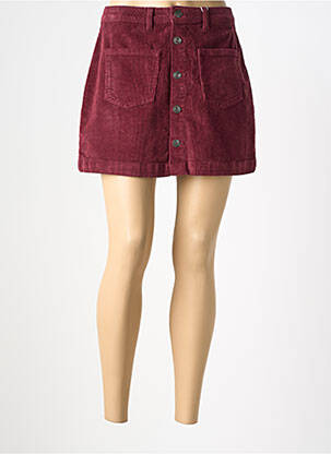 Jupe courte poches rouge ONLY femme