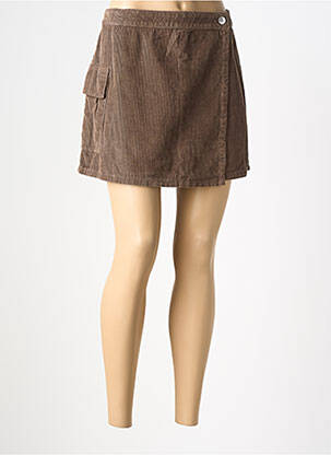 Jupe courte poches marron ONLY femme