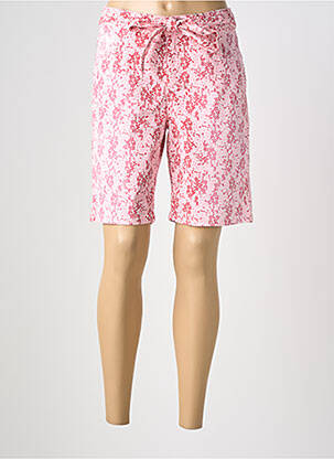 Bermuda coupe droite rose STREET ONE femme