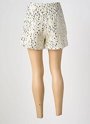 Short fermeture zippée sous rabat boutonné blanc EMMA & ELLA femme