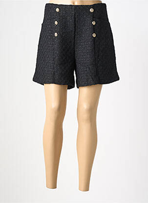 Short coupe droite noir UNIKA femme