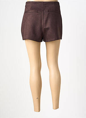 Short coupe droite marron ONLY femme