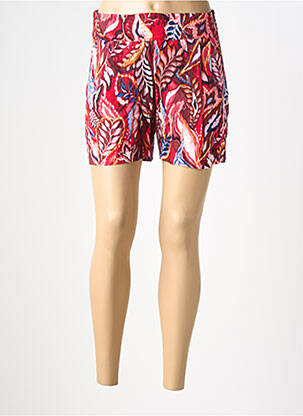 Short coupe droite rouge STREET ONE femme