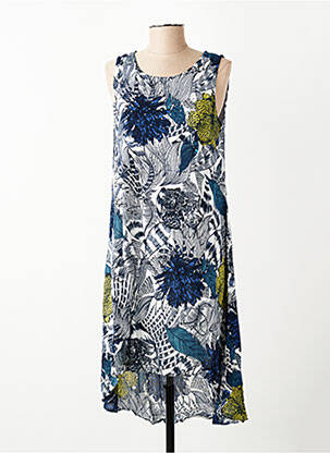 Robe courte sans manche sans manche bleu DESIGUAL femme