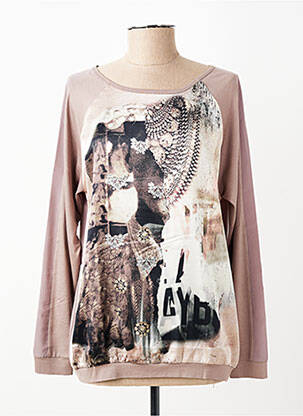 T-shirt manches longues manches longues marron RABE femme