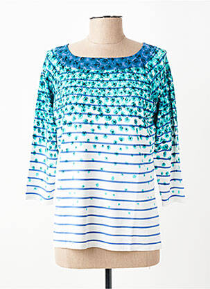 T-shirt manches 3/4 manches 3/4 bleu ESCORPION femme