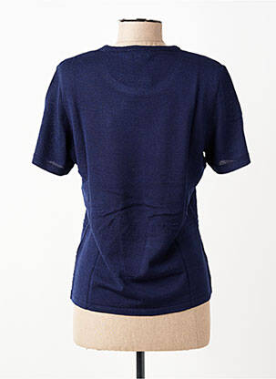 T-shirt coupe cintrée manches courtes bleu PAUPORTÉ femme