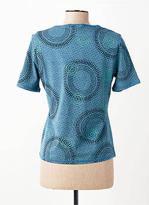 T-shirt imprimé fantaisie manches courtes bleu ESCORPION femme
