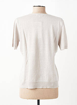 T-shirt coupe droite manches courtes beige PAUPORTÉ femme