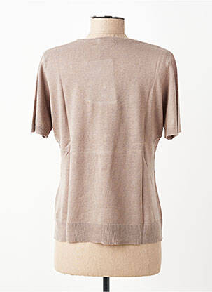 T-shirt coupe droite manches courtes marron PAUPORTÉ femme