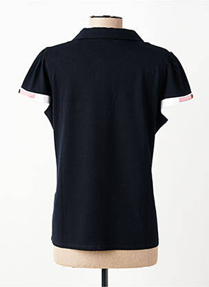 Polo stretch manches courtes noir CHRISTINE LAURE femme