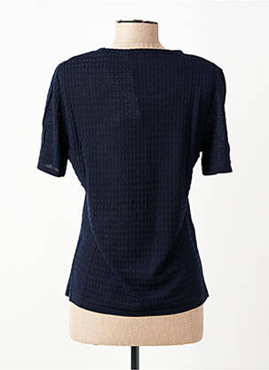 T-shirt coupe droite manches courtes bleu RODAM femme