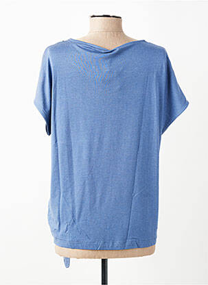 T-shirt coupe droite manches courtes bleu OLSEN femme