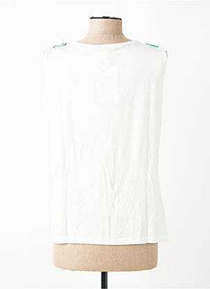 Débardeur stretch sans manche blanc KATMAI femme