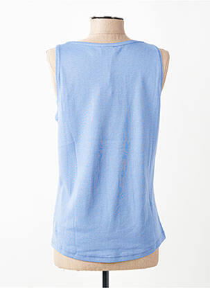 Débardeur col rond sans manche bleu ARMOR LUX femme