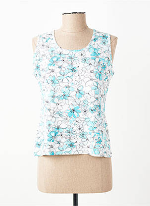 Débardeur stretch sans manche blanc LEWINGER femme