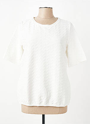 T-shirt coupe droite manches courtes blanc RABE femme
