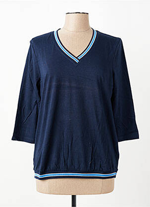 T-shirt coupe droite manches courtes bleu OLSEN femme