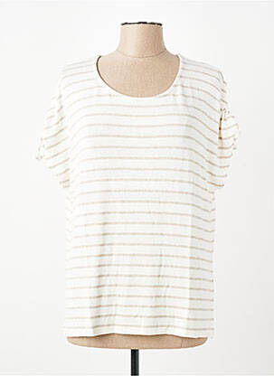 T-shirt coupe droite manches courtes beige ESCORPION femme
