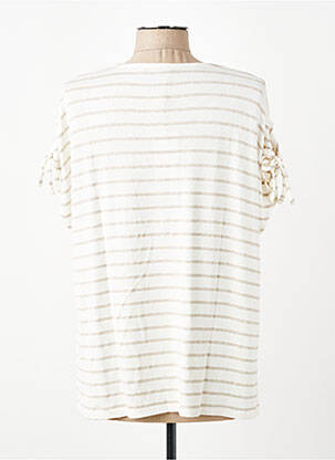 T-shirt coupe droite manches courtes beige ESCORPION femme