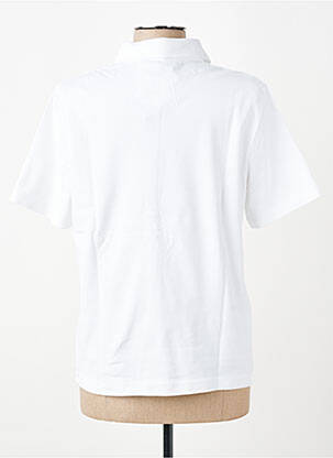 Polo coupe droite manches courtes blanc RABE femme