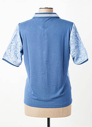 Polo coupe droite manches courtes bleu RABE femme