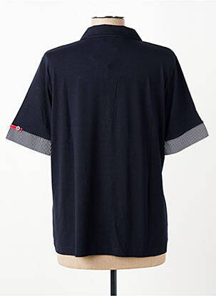 Polo coupe droite manches courtes noir CHRISTINE LAURE femme