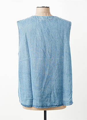 Top sans manche sans manche bleu CHRISTINE LAURE femme