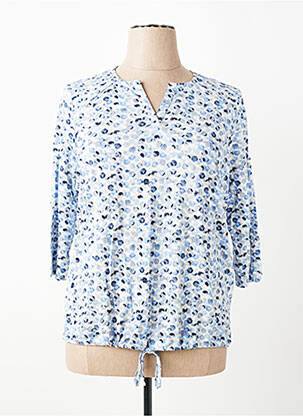 T-shirt manches 3/4 manches 3/4 bleu OLSEN femme