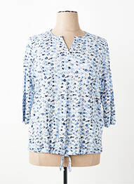 T-shirt manches 3/4 manches 3/4 bleu OLSEN femme