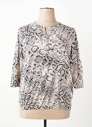 T-shirt manches 3/4 manches 3/4 beige OLSEN femme