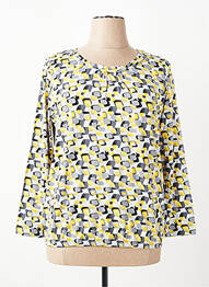 T-shirt imprimé fantaisie manches longues jaune RABE femme