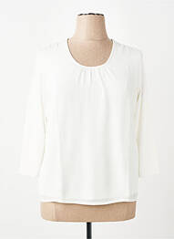 T-shirt coupe droite manches 3/4 blanc RABE femme