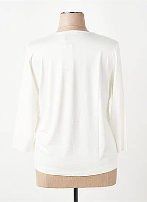 T-shirt coupe droite manches 3/4 blanc RABE femme