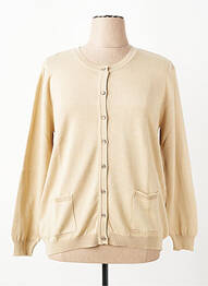 Gilet manches longues fermeture boutonnée sur le devant beige GRIFFON femme