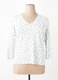 T-shirt coupe droite manches 3/4 blanc ESCORPION femme