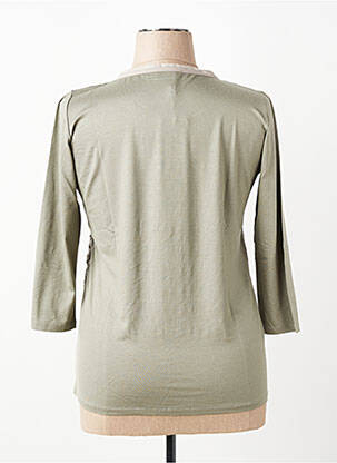 T-shirt stretch manches 3/4 vert RABE femme